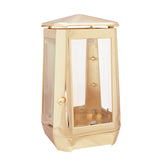 Lampada a candela monumento in ottone, 35 X 14 cm
